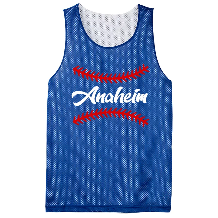 Anaheim Baseball Fan Cool Gift Mesh Reversible Basketball Jersey Tank