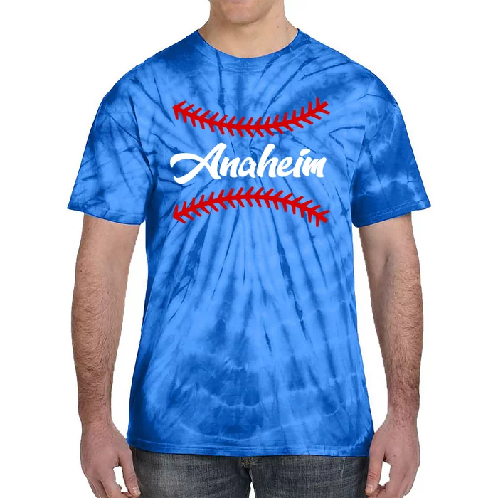 Anaheim Baseball Fan Cool Gift Tie-Dye T-Shirt