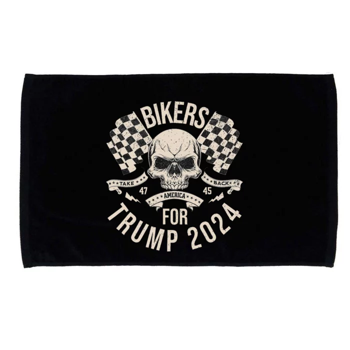 American Bikers For Trump Take America Back 2024 Microfiber Hand Towel