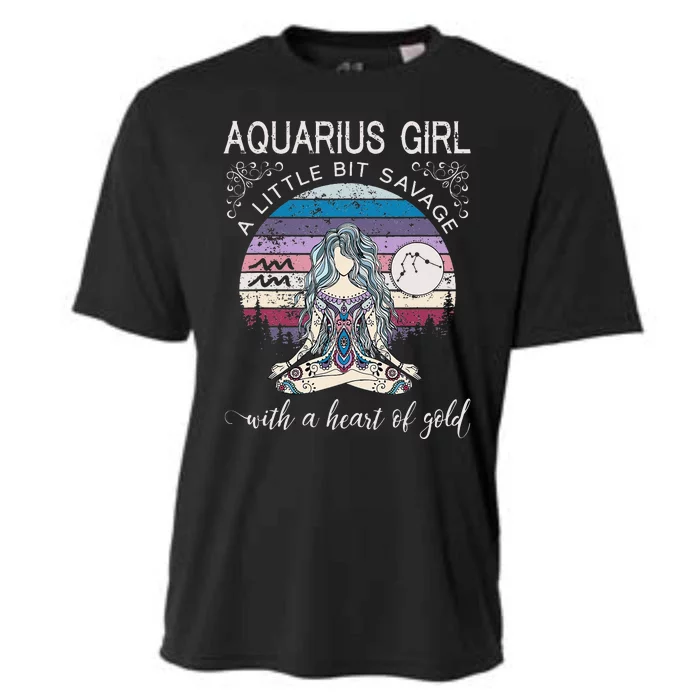 Aquarius Birthday for Wo February Gift Cooling Performance Crew T-Shirt