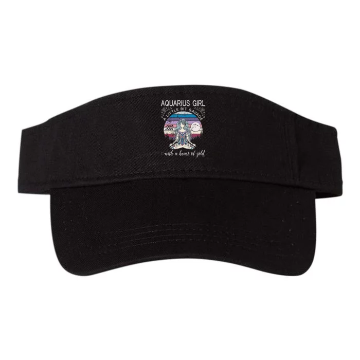 Aquarius Birthday for Wo February Gift Valucap Bio-Washed Visor