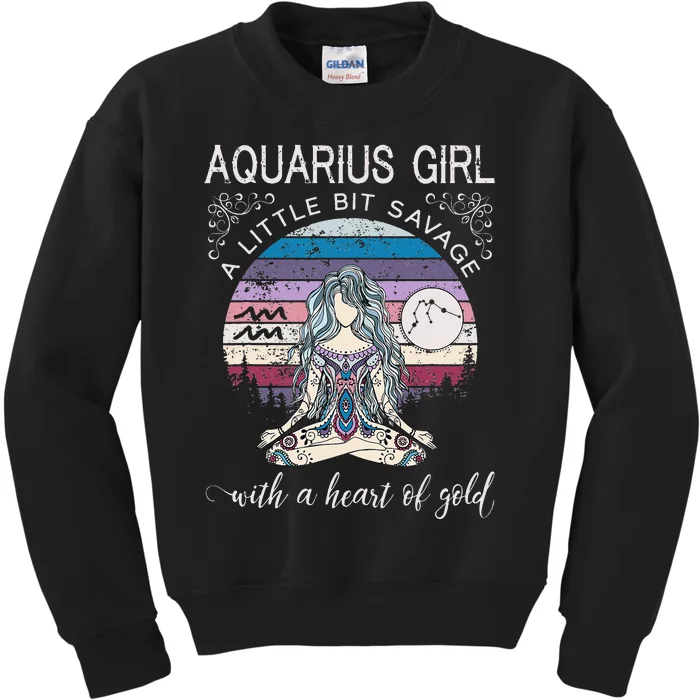 Aquarius Birthday for Wo February Gift Kids Sweatshirt