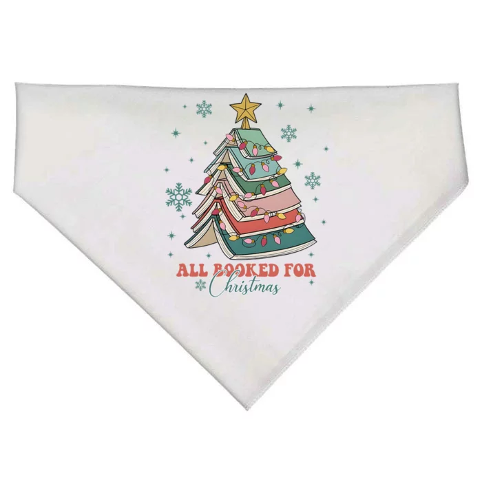 All Booked For Christmas USA-Made Doggie Bandana