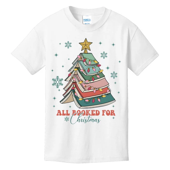 All Booked For Christmas Kids T-Shirt