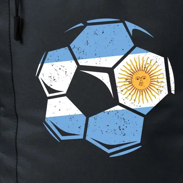 Argentina Ball Flag Patriotic Football Proud Nostalgic Gift Daily Commute Backpack