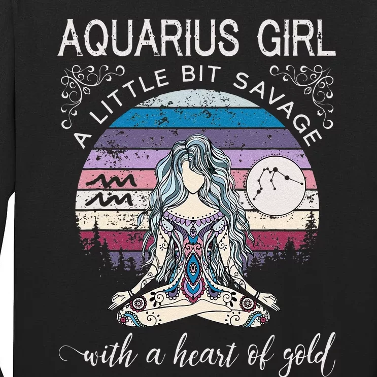 Aquarius Birthday For Women February Gift Tall Long Sleeve T-Shirt