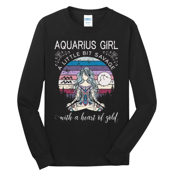 Aquarius Birthday For Women February Gift Tall Long Sleeve T-Shirt