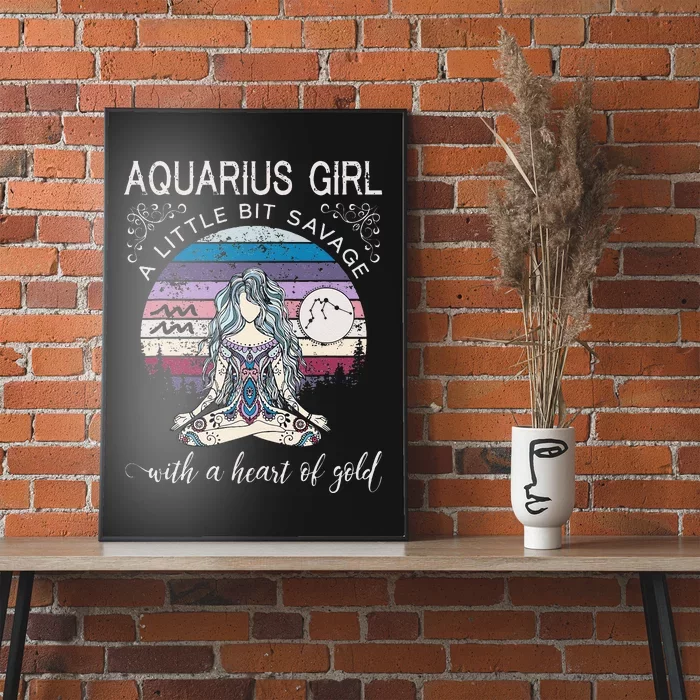 Aquarius Birthday For Women February Gift Poster