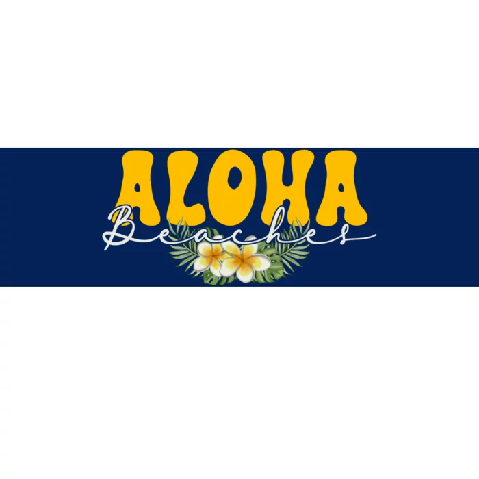 Aloha Beaches Funny Hawaii Tropical Bumper Sticker