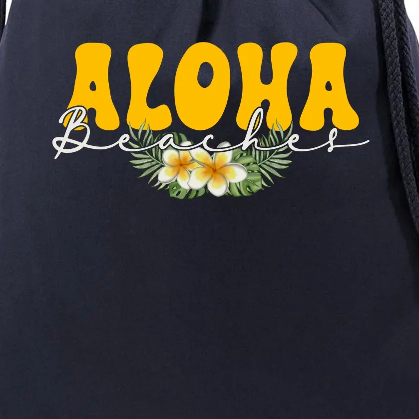 Aloha Beaches Funny Hawaii Tropical Drawstring Bag