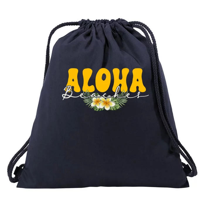 Aloha Beaches Funny Hawaii Tropical Drawstring Bag