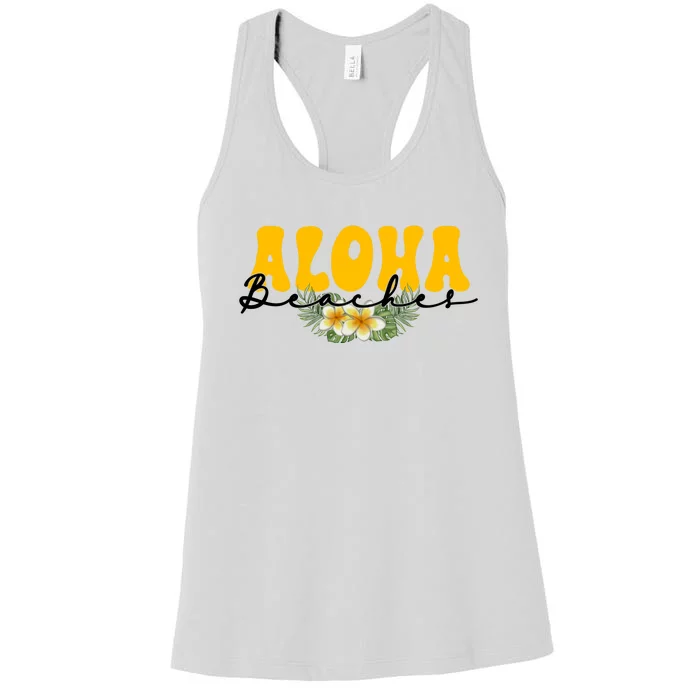 Aloha Beaches Funny Hawaii Tropical Women's Racerback Tank