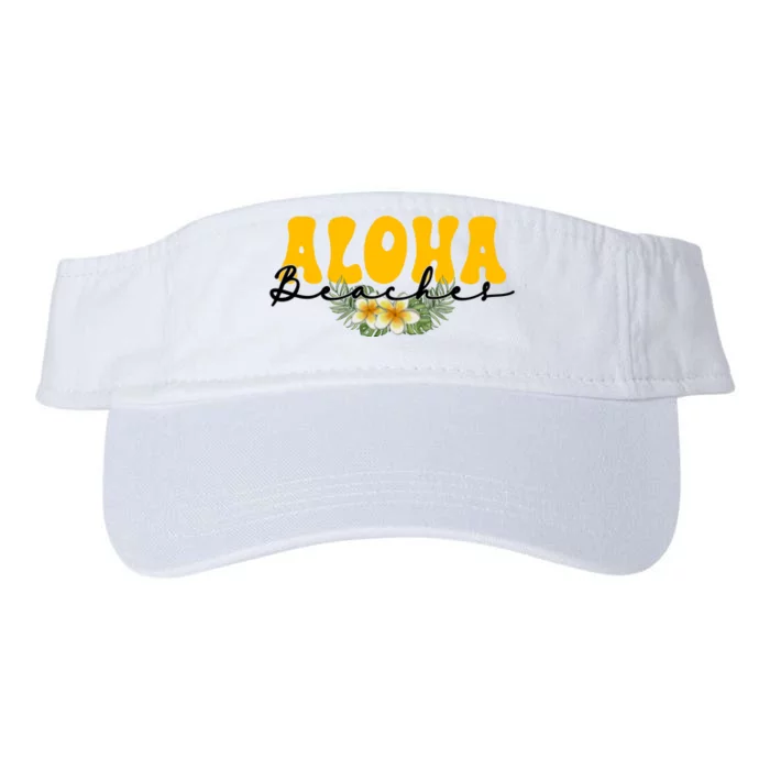 Aloha Beaches Funny Hawaii Tropical Valucap Bio-Washed Visor