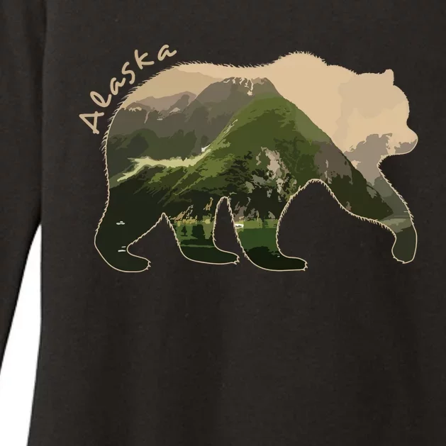 Alaska Bear Grizzly Bear Womens CVC Long Sleeve Shirt