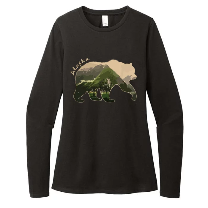 Alaska Bear Grizzly Bear Womens CVC Long Sleeve Shirt