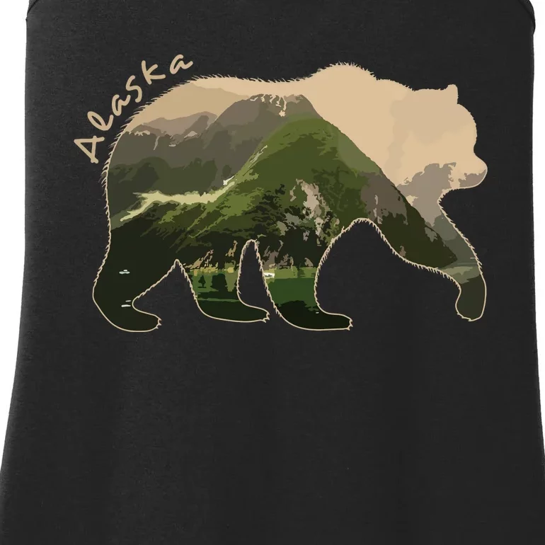 Alaska Bear Grizzly Bear Ladies Essential Tank