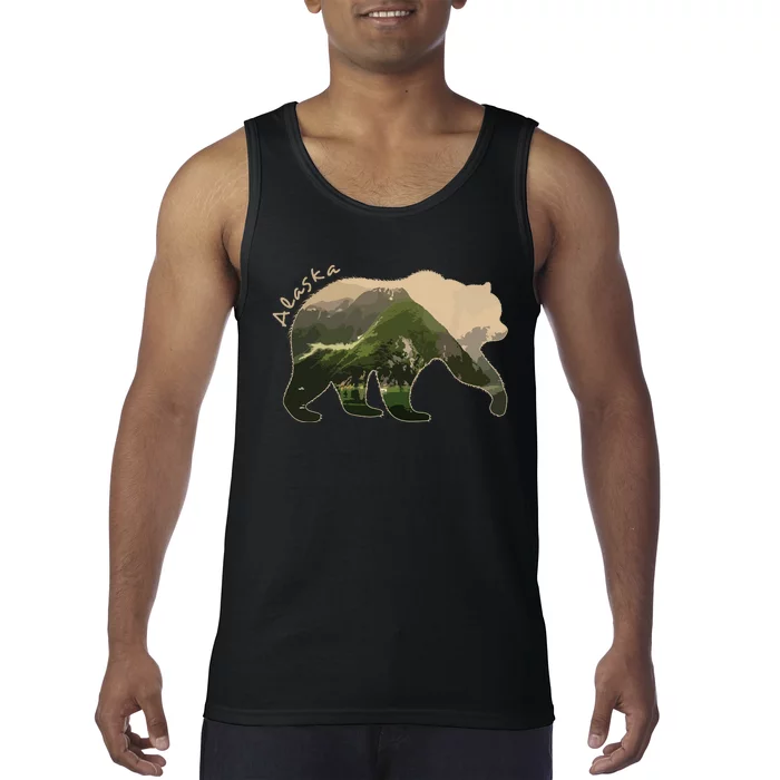 Alaska Bear Grizzly Bear Tank Top