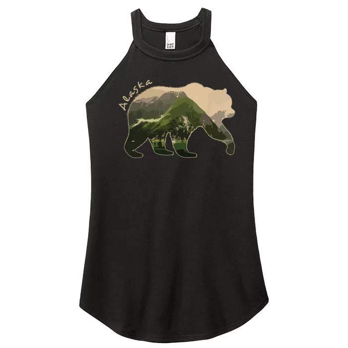 Alaska Bear Grizzly Bear Women’s Perfect Tri Rocker Tank