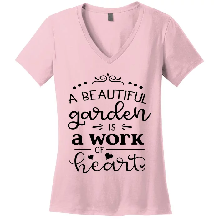 A Beautiful Garden Women's V-Neck T-Shirt