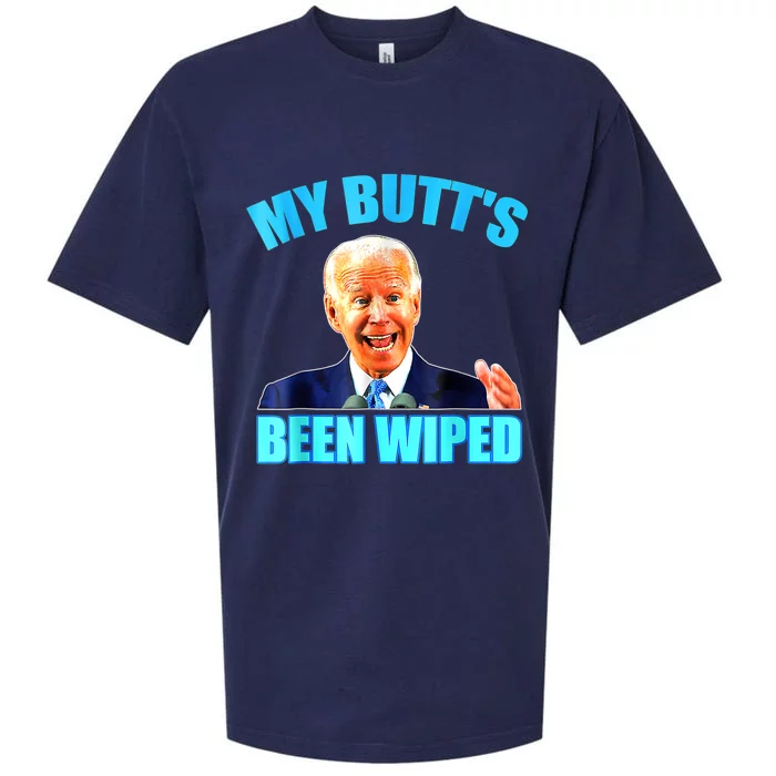 Anti Biden Gaffe My Butts Been Wiped Support Trump Election Sueded Cloud Jersey T-Shirt