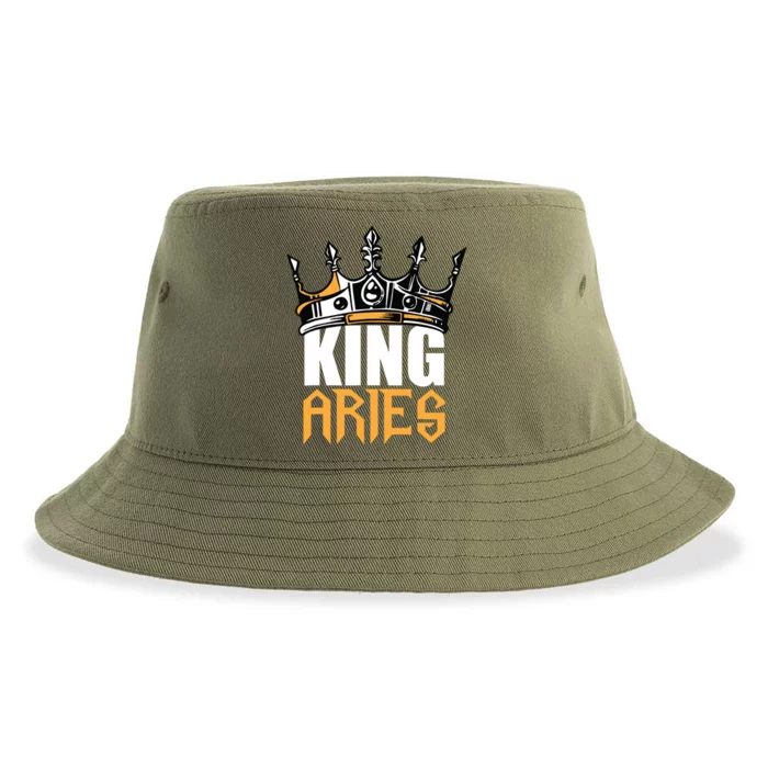 Aries Birthday Gifts King Aries Zodiac Sustainable Bucket Hat