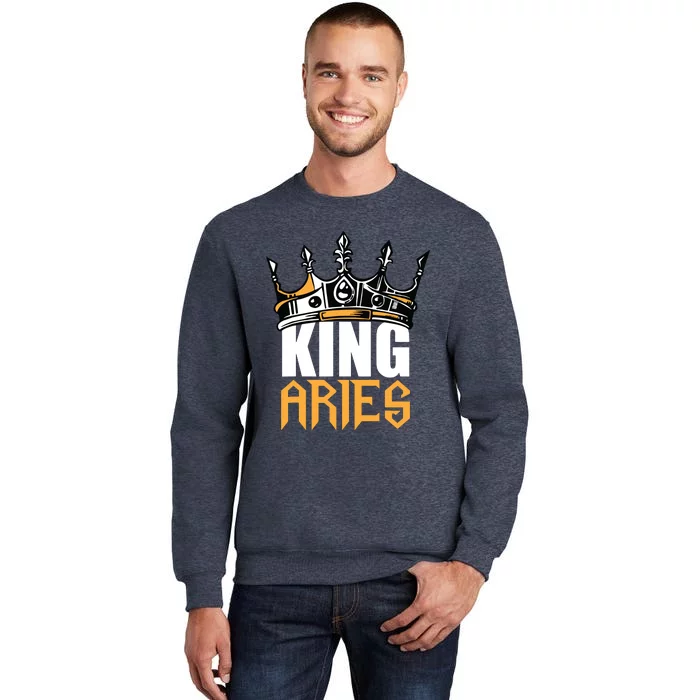 Aries Birthday Gifts King Aries Zodiac Sweatshirt