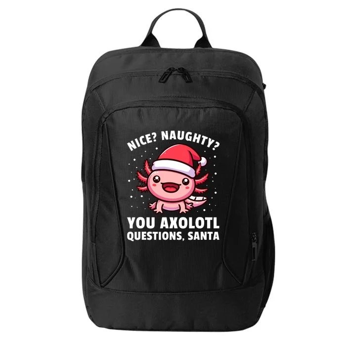 Axolotl Boy Girl Axolotl Questions Christmas City Backpack