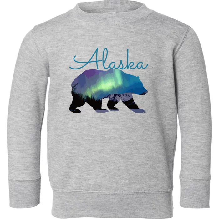 Alaska Bear Grizzly Polar Alaskan Nature Toddler Sweatshirt