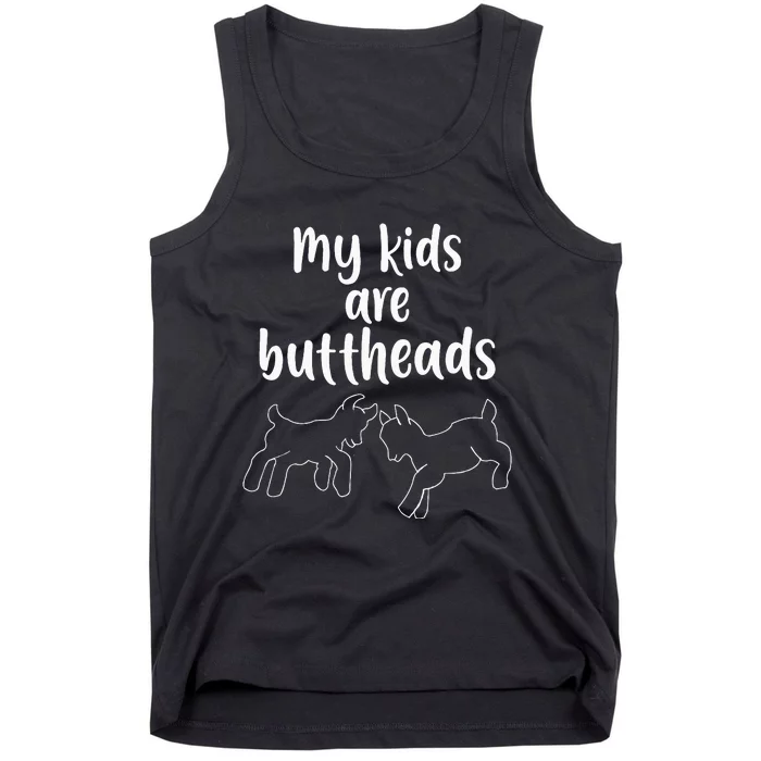 Are Buttheads Goat Mom Farmer Tank Top