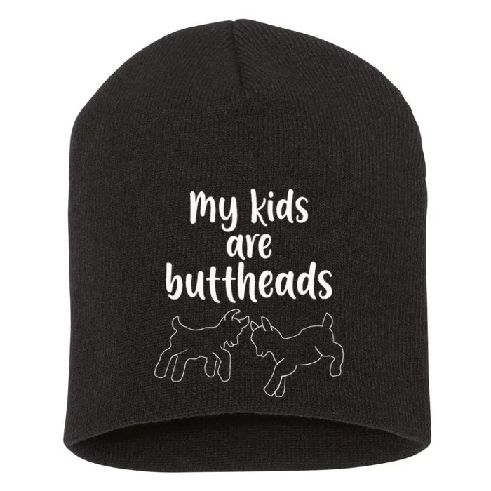 Are Buttheads Goat Mom Farmer Short Acrylic Beanie