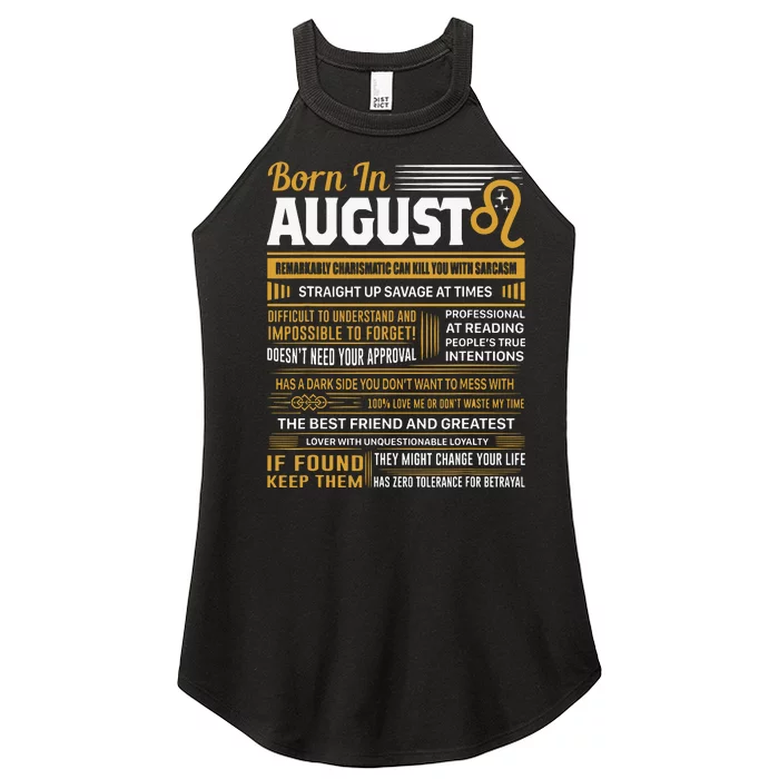 August Birthday Gifts Born In August Leo Women’s Perfect Tri Rocker Tank