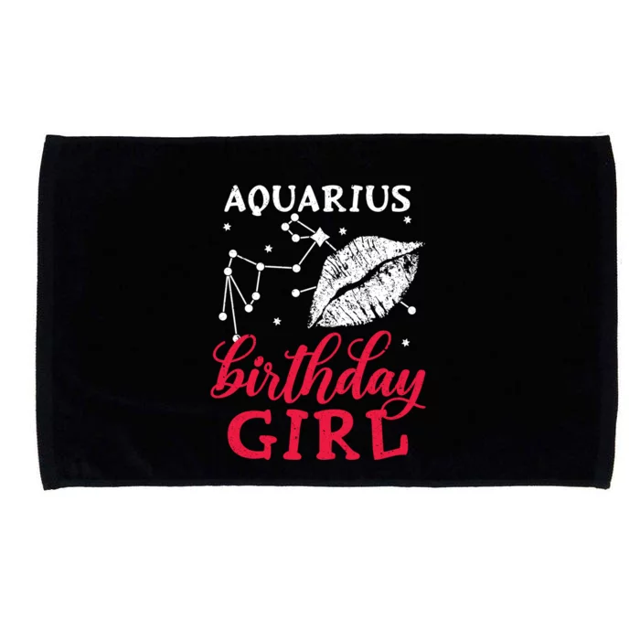 Aquarius Birthday Gift Microfiber Hand Towel