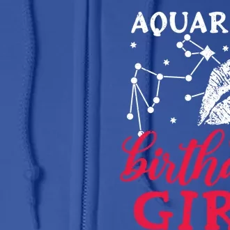 Aquarius Birthday Gift Full Zip Hoodie