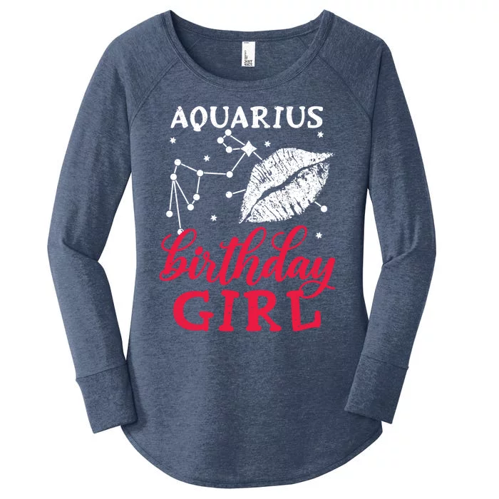 Aquarius Birthday Gift Women's Perfect Tri Tunic Long Sleeve Shirt