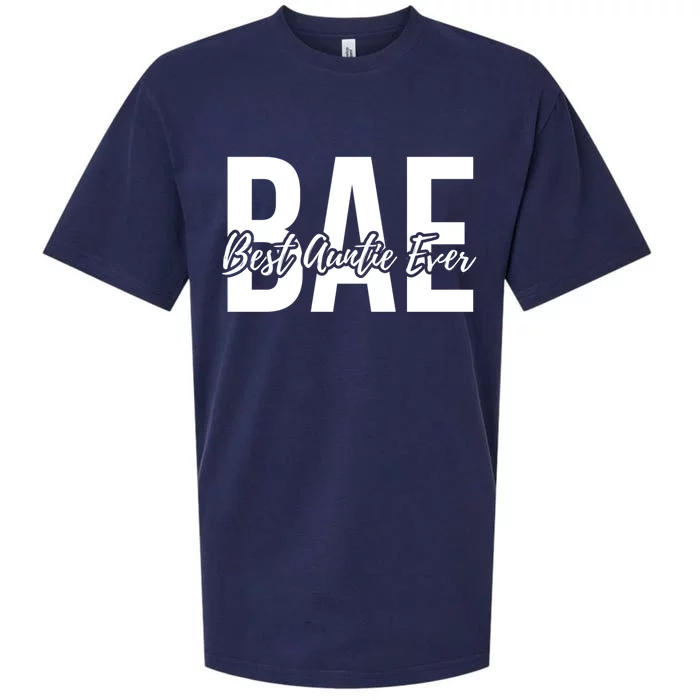 Aun Bae Gift Best Auntie Ever Gift Sueded Cloud Jersey T-Shirt