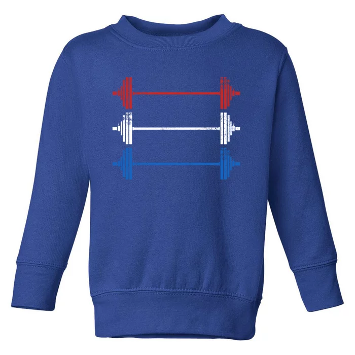 Americana Barbells Gym Great Gift Toddler Sweatshirt