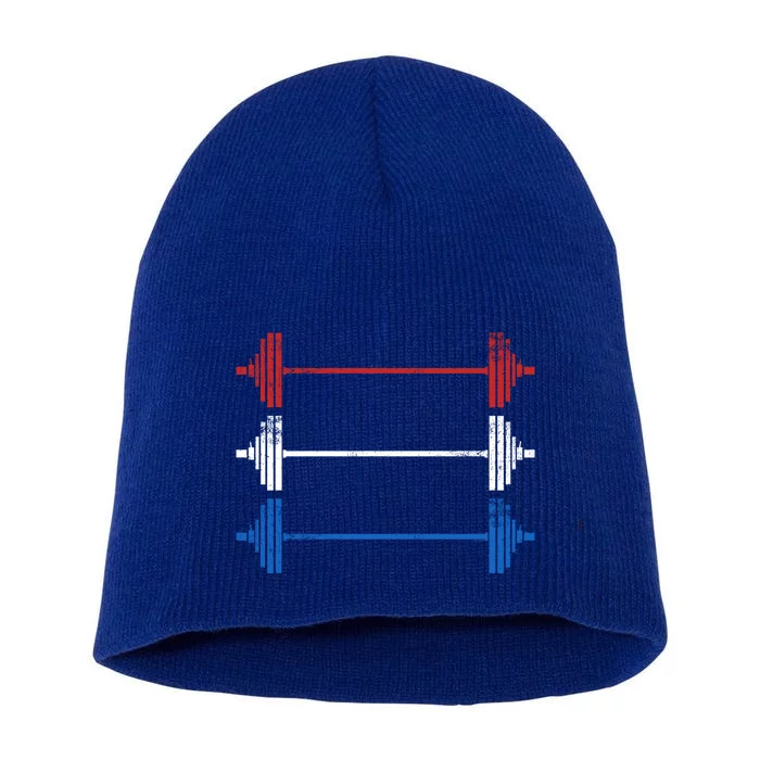 Americana Barbells Gym Great Gift Short Acrylic Beanie