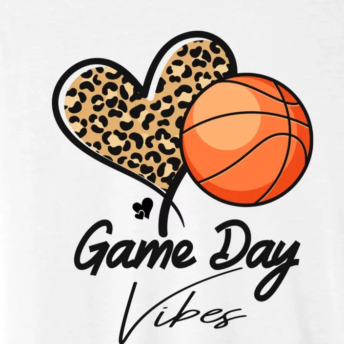 America Basketball Game Day Vibes Basketball Mom Leopard ChromaSoft Performance T-Shirt