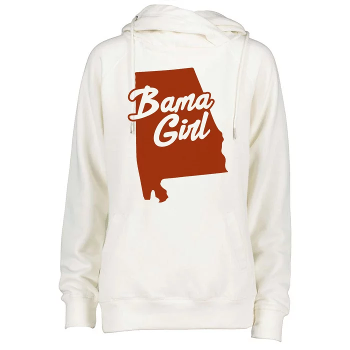 Alabamians Bama Girl Alabama State Womens Funnel Neck Pullover Hood