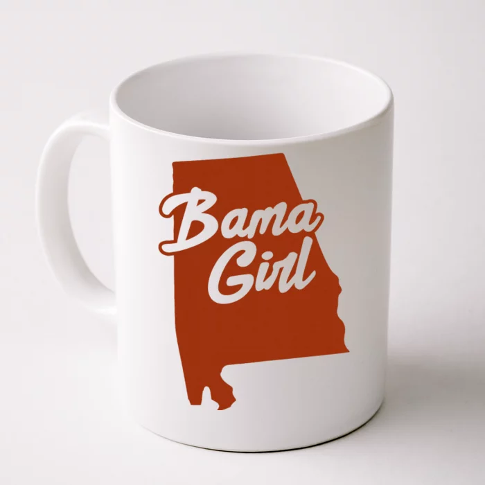 Alabamians Bama Girl Alabama State Front & Back Coffee Mug