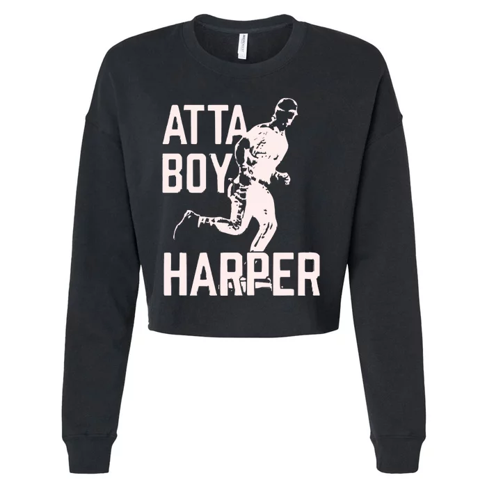 Atta Boy Harper Cropped Pullover Crew