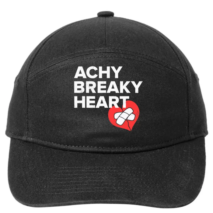 Achy Breaky Heart Gift For Music Lovers 7-Panel Snapback Hat