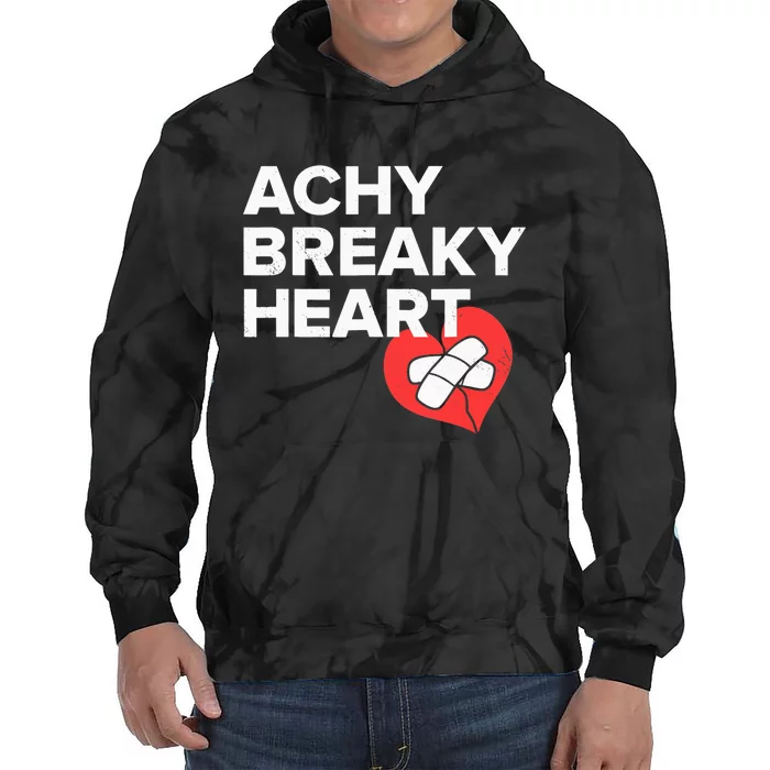 Achy Breaky Heart Gift For Music Lovers Tie Dye Hoodie