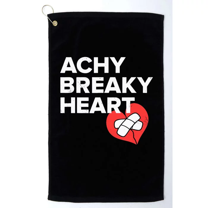 Achy Breaky Heart Gift For Music Lovers Platinum Collection Golf Towel