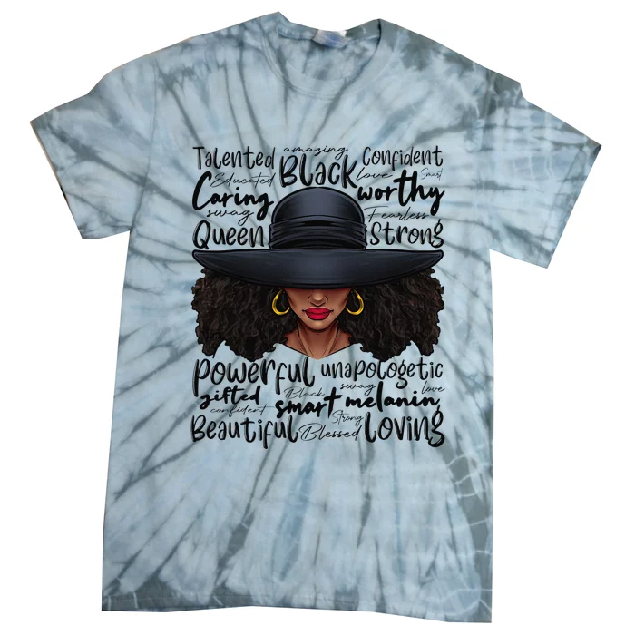 African Black History African American Ladies Juneteenth Tie-Dye T-Shirt