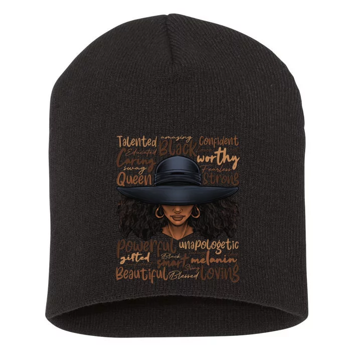 African Black History African American Ladies Juneteenth Short Acrylic Beanie