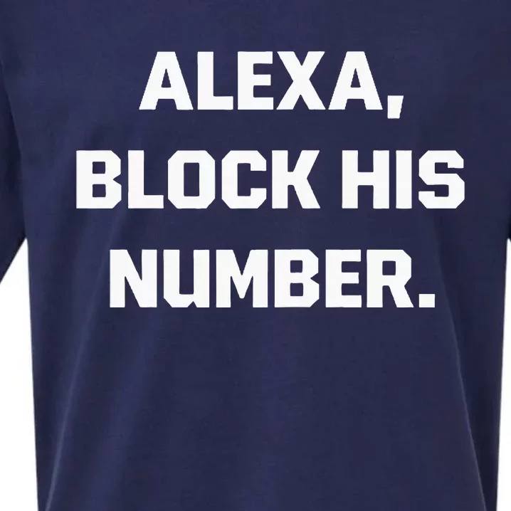 Alexa Block His Number Sueded Cloud Jersey T-Shirt