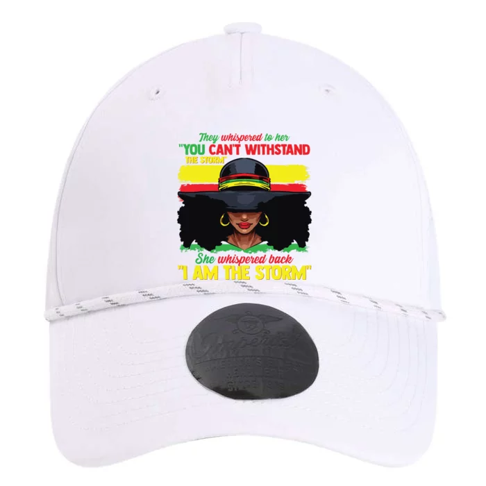 African Black History Shirts For Women I Am The Storm Strong Performance The Dyno Cap