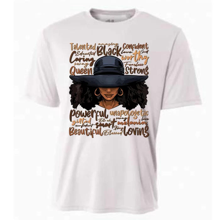 African Black History African American Ladies Juneteenth Cooling Performance Crew T-Shirt