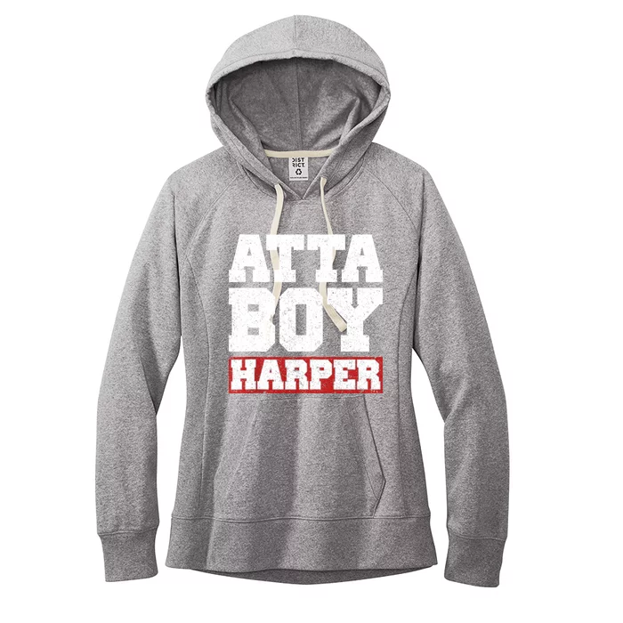 Atta Boy Harper He WasnT Supposed To Hear It Women's Fleece Hoodie